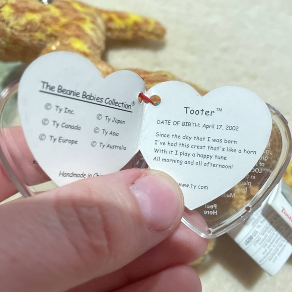 TY Beanie Baby Tooter - Picture 4 of 4